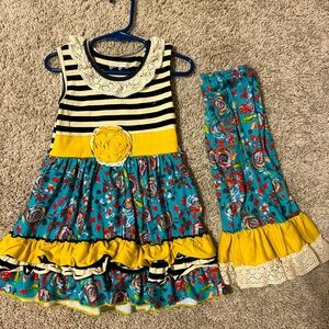 Girls Ruffles matching set